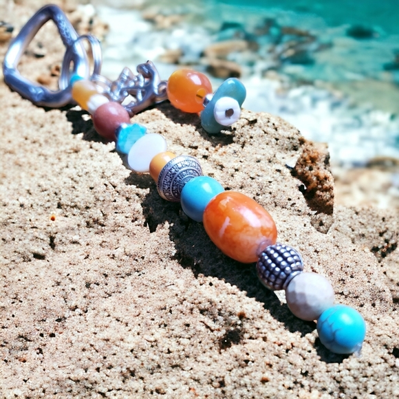 Nautical Anchor Hand Crafted Keychain - Picture 5 of 8